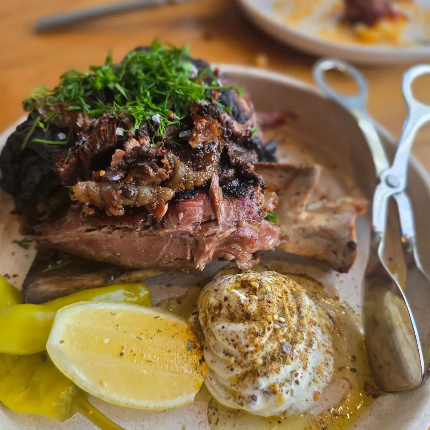 Lamb shoulder.