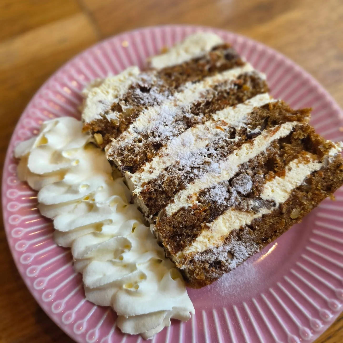 Carrot cake to close.