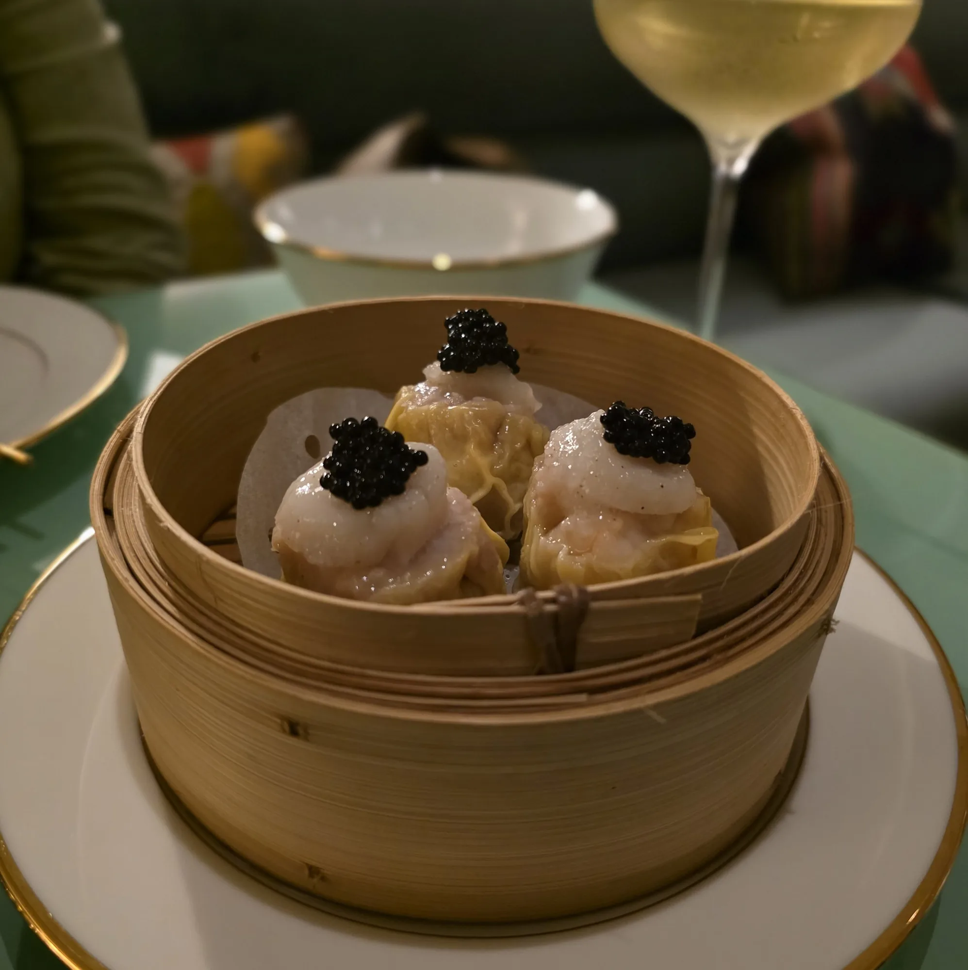 Scallop and prawn siu mai.