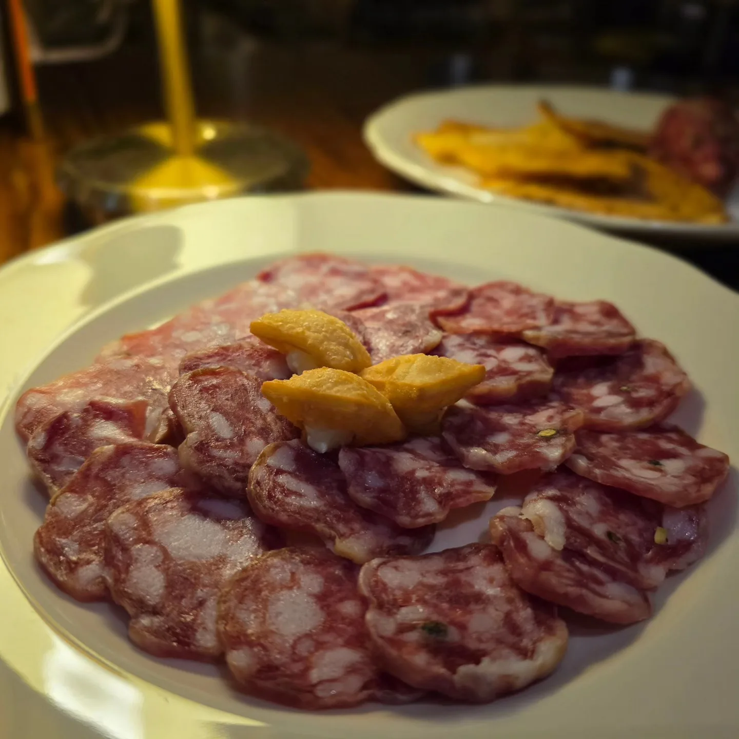 Hand-cut beef tartare with lavosh.