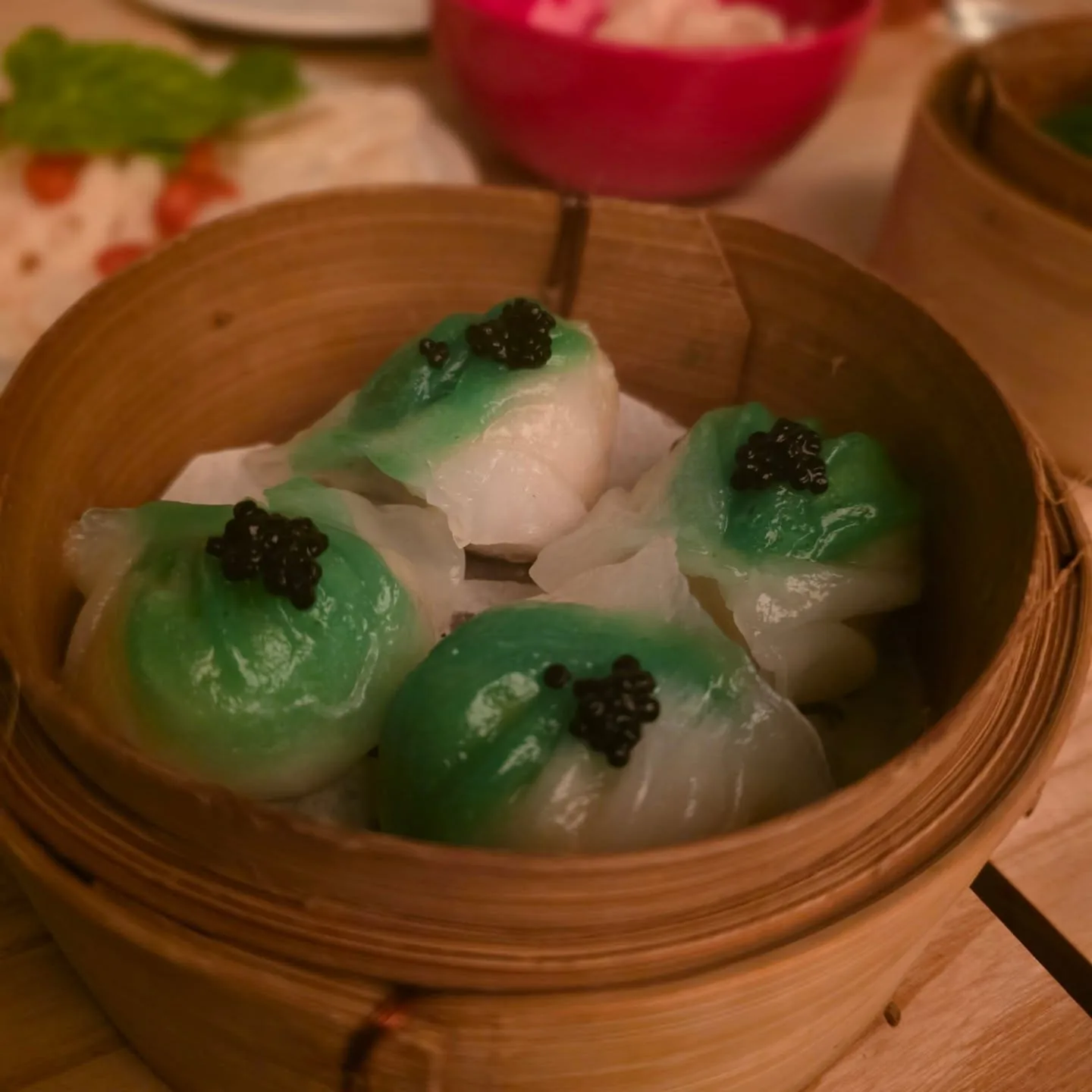 Steamed Hokkaido Scallop – Ginger + Shallot, Vermicelli, Golden Garlic