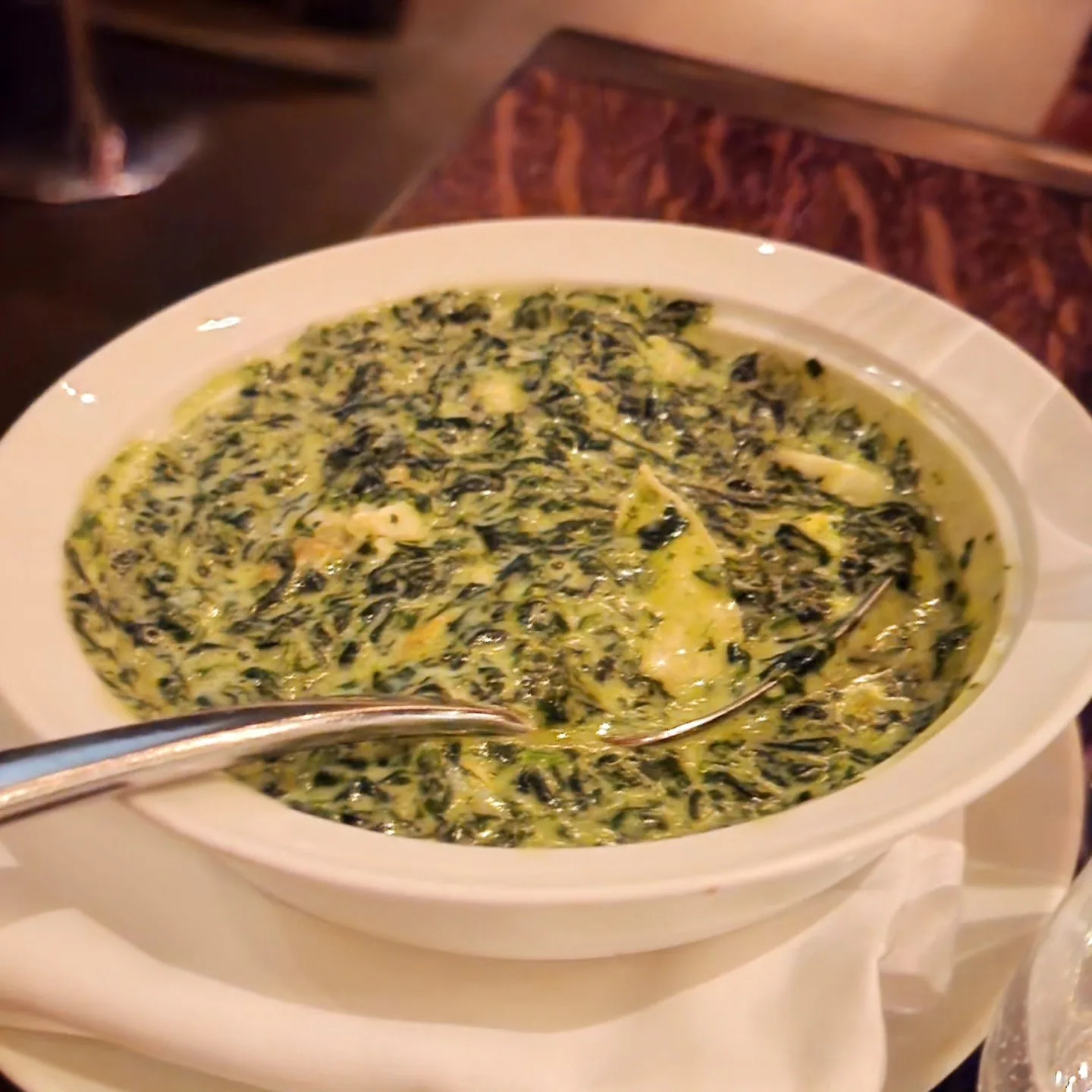 Creamy spinach