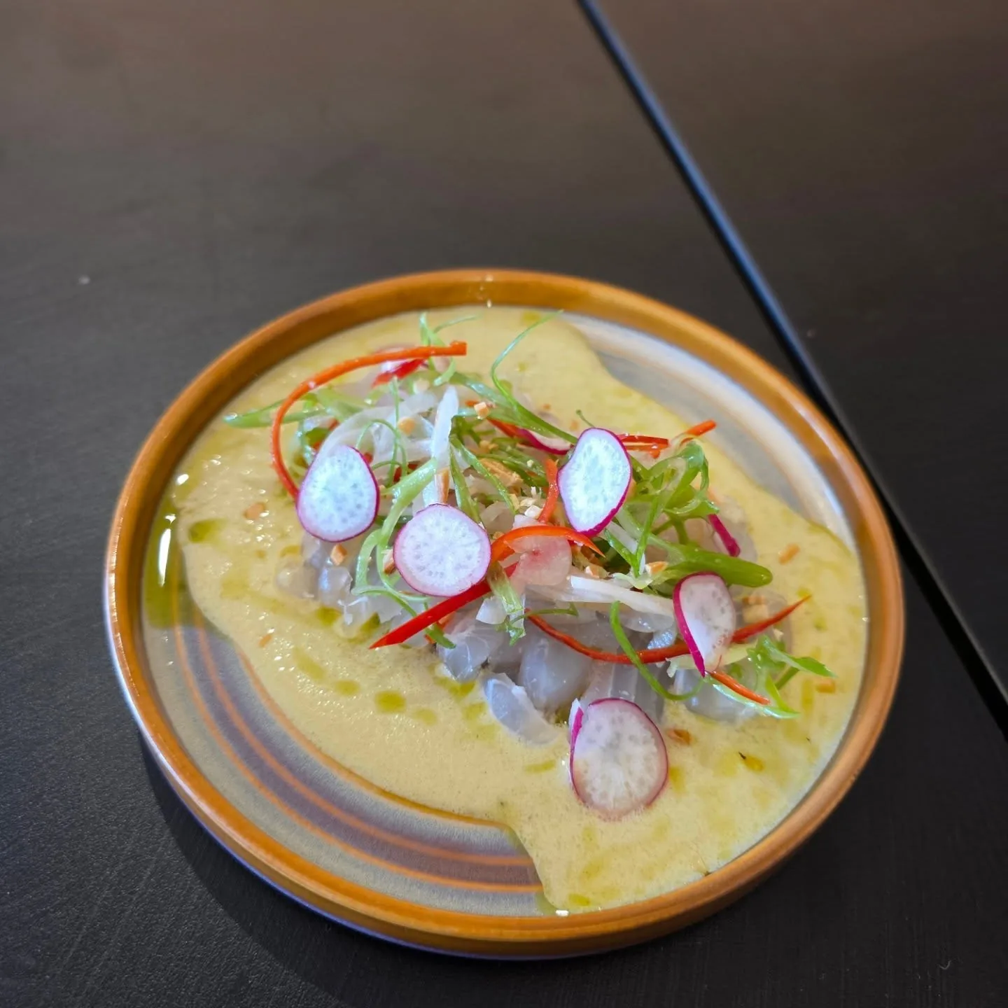 Knobby snapper crudo