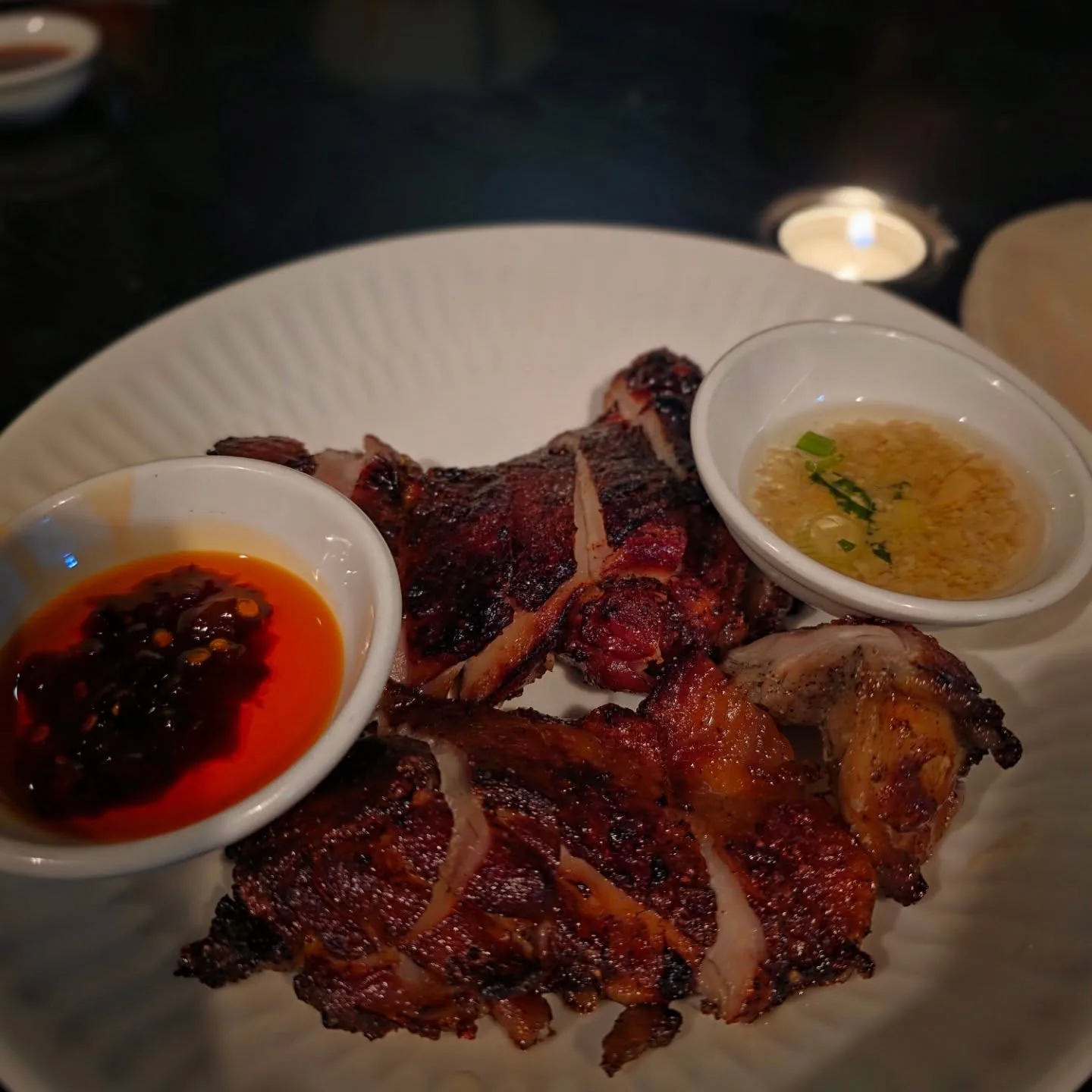 Zha Zi Ji, Crispy Boneless Chicken w/ Ginger/Shallot Sauce
