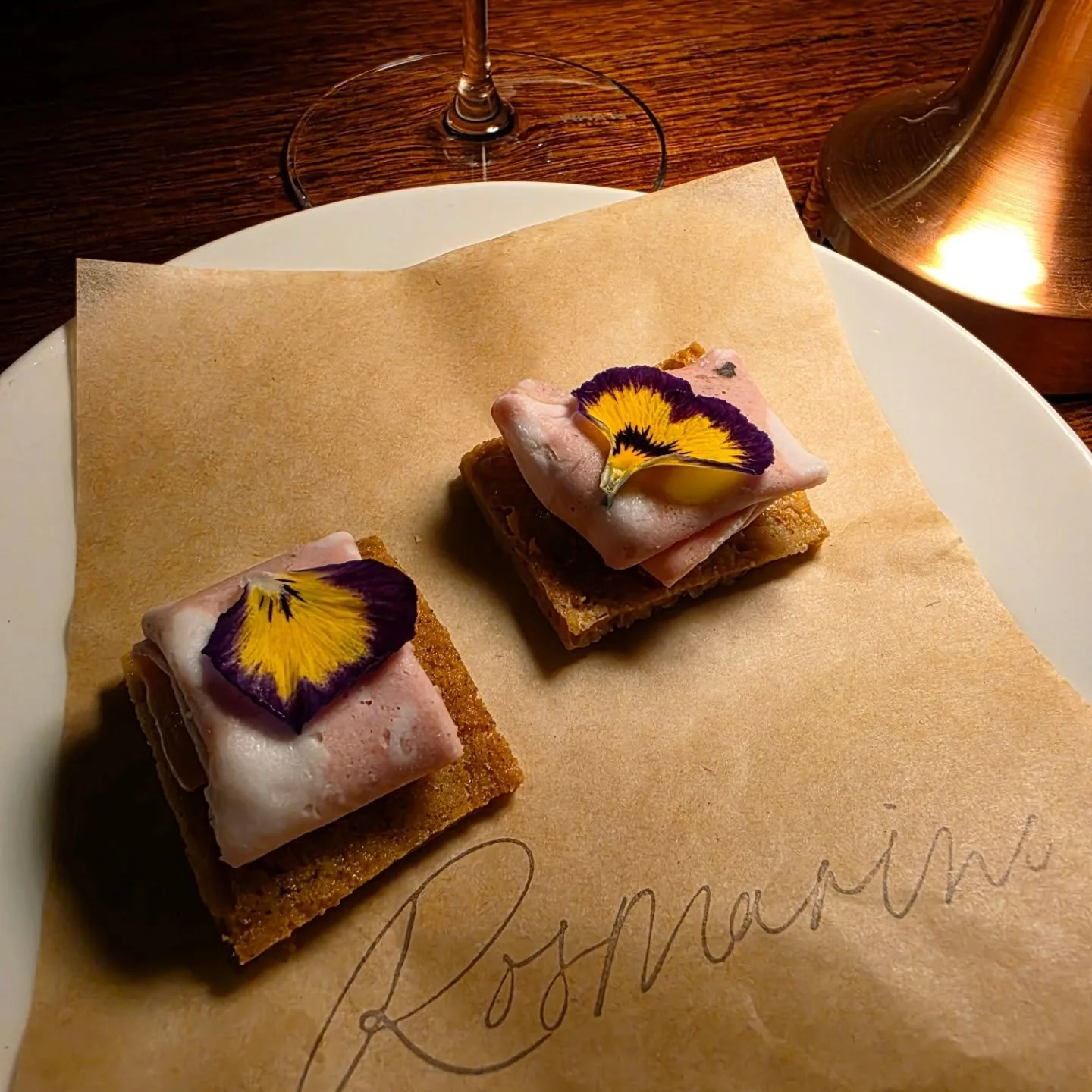 Etna bread topped with truffle mortadella