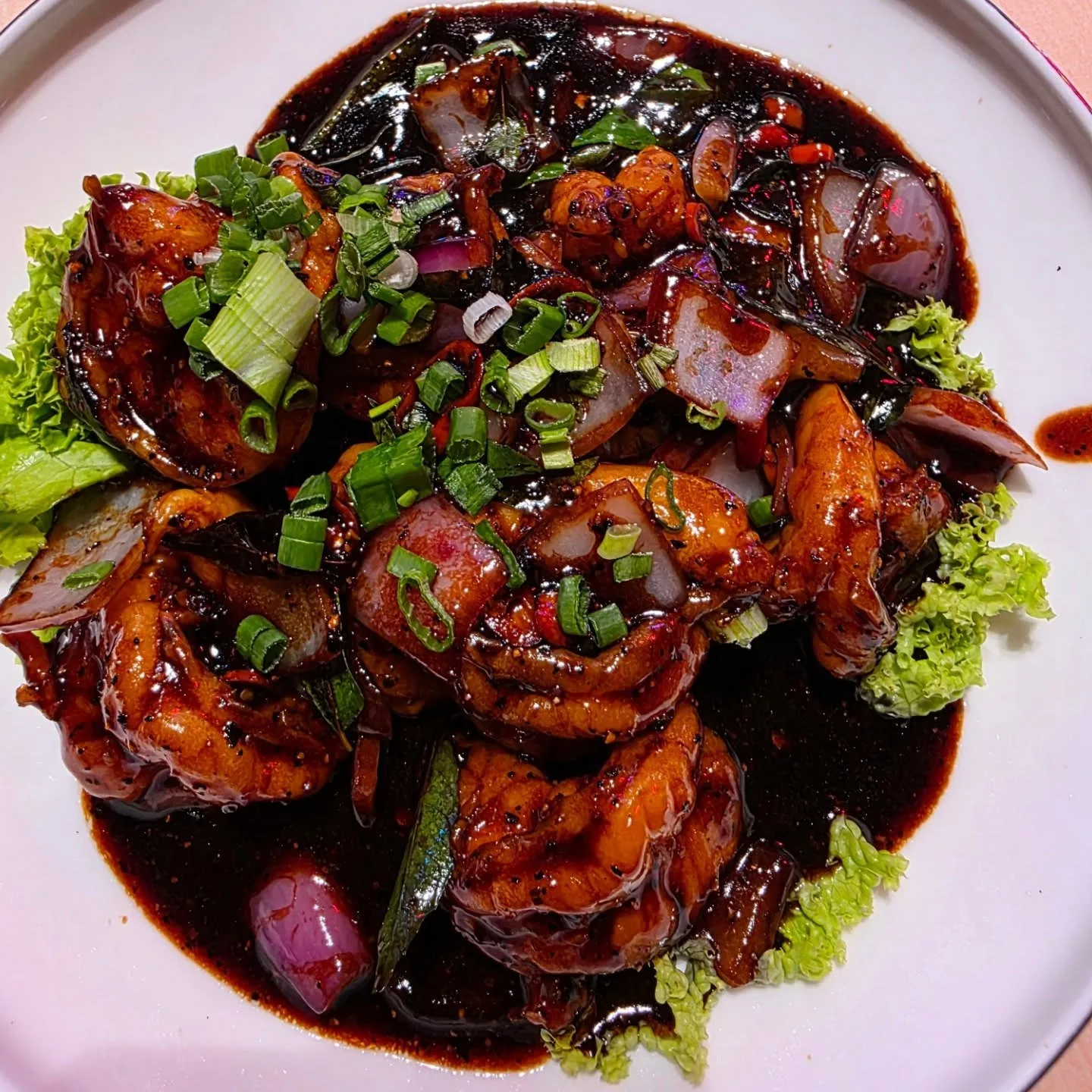 Black Pepper Prawns