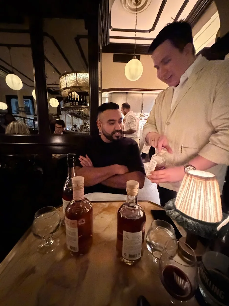 Enjoying some Cognac