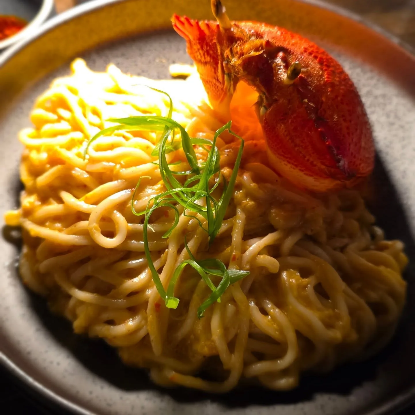 Crab noodles with chilli oils