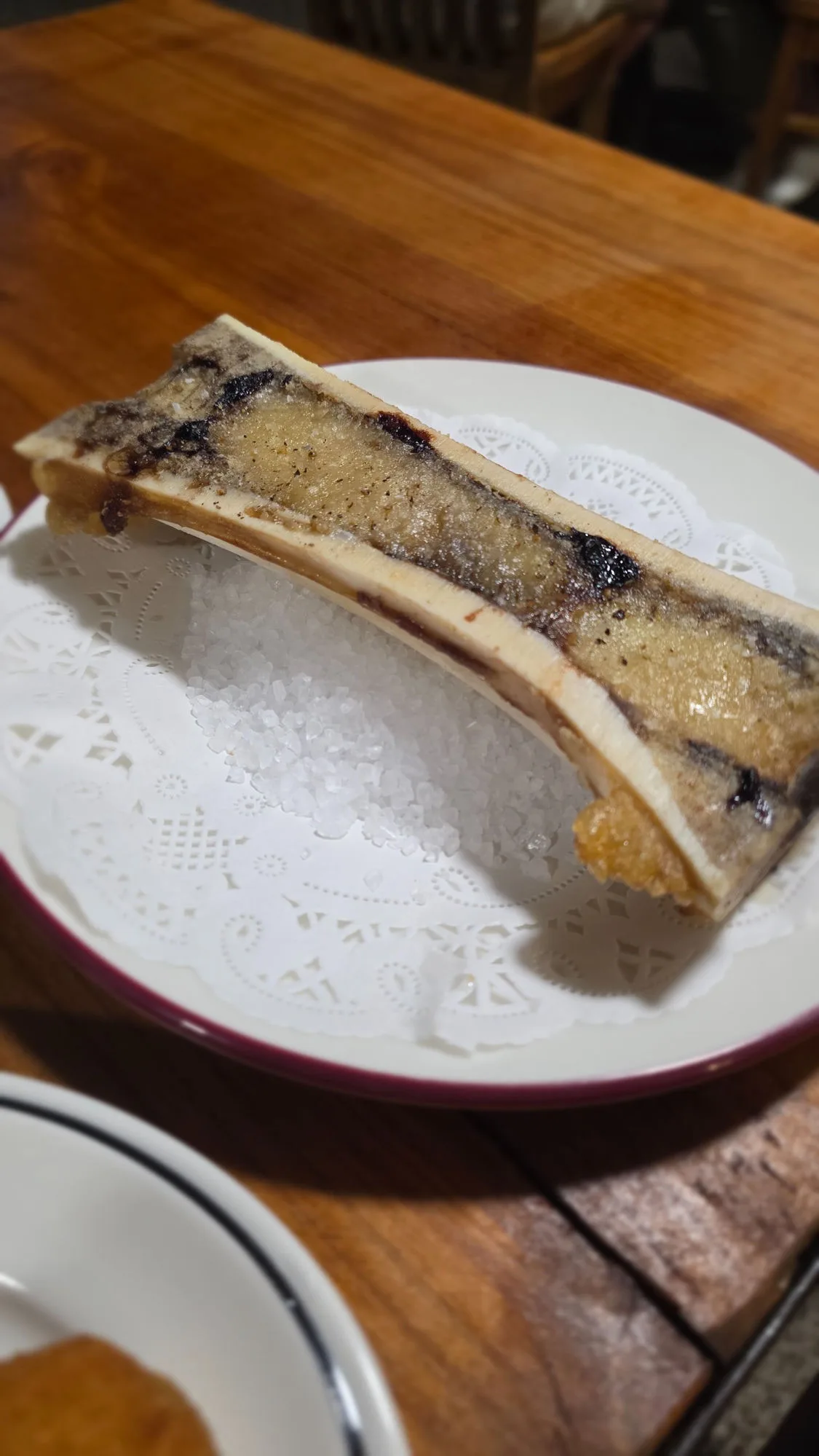 Roast bone marrow