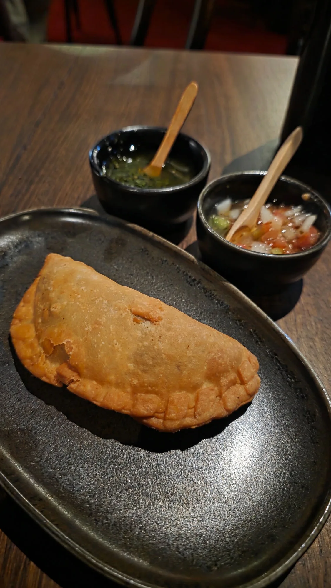 Empanada, beef, olive and egg