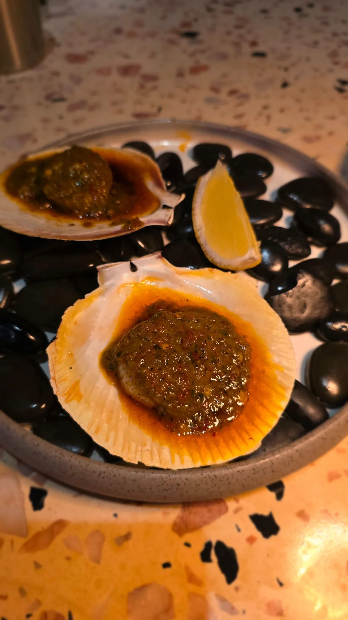 Chilli butter scallop