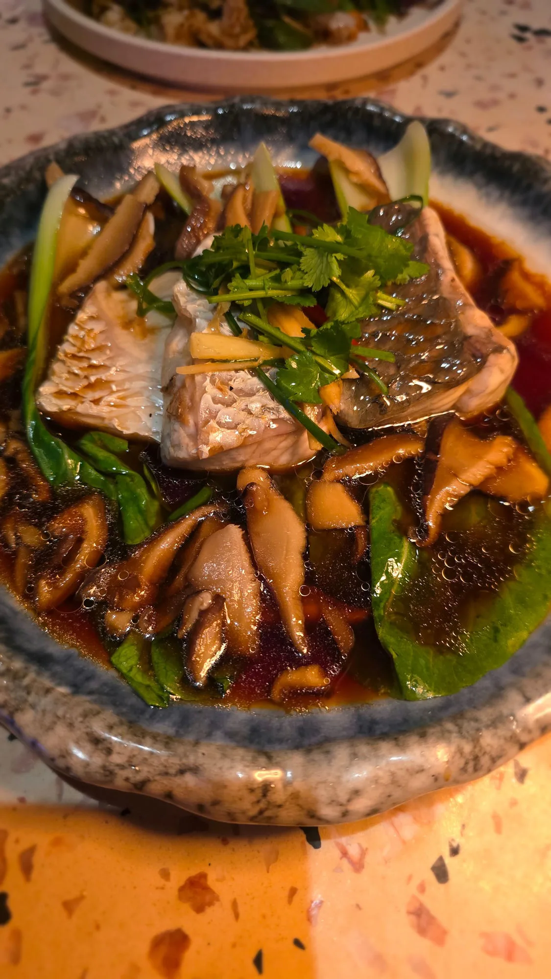 Steamed ginger fish