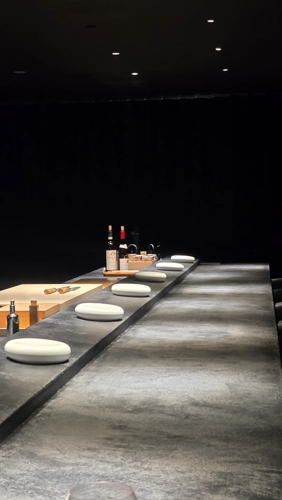 The 12-seat counter